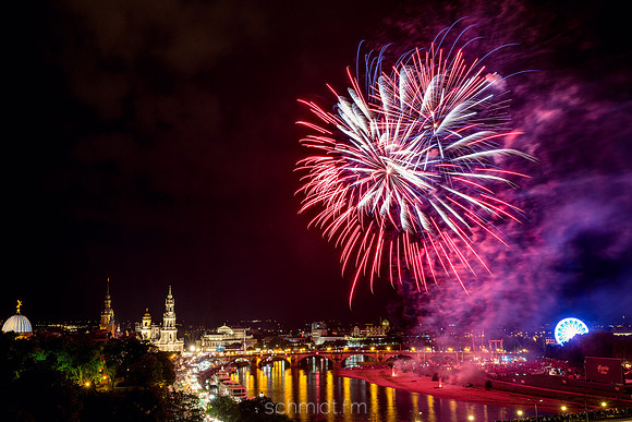 Abschlussfeuerwerk zum Stadtfest 2014 |