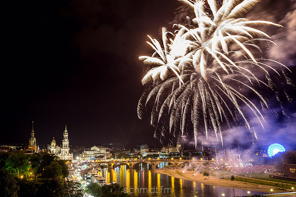 Abschlussfeuerwerk zum Stadtfest 2014 |