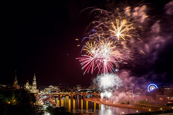 Abschlussfeuerwerk zum Stadtfest 2014 |